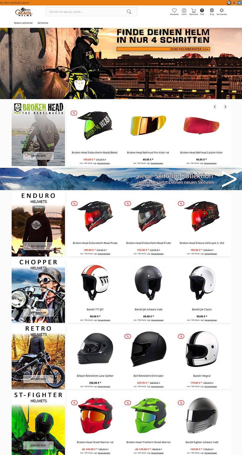 Mädl Motorrad-Helme 德国户外头盔品牌购物网站