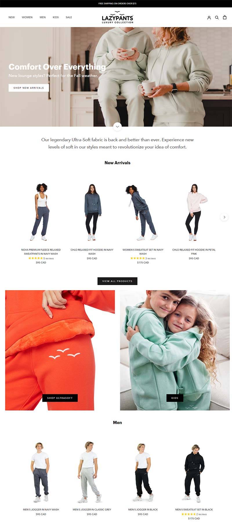 Lazypants 加拿大时尚运动裤品牌购物网站