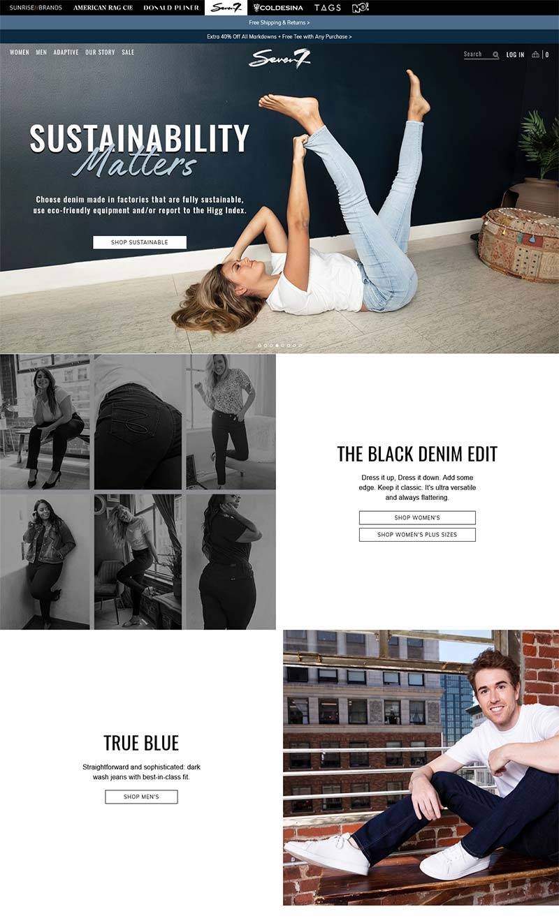 Seven7 Jeans 美国高档牛仔服饰品牌购物网站