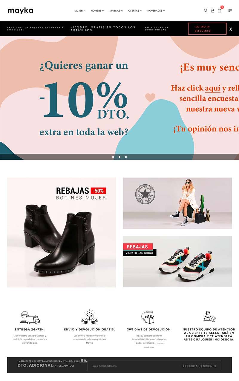 Zapatos Mayka 西班牙品牌鞋履购物网站