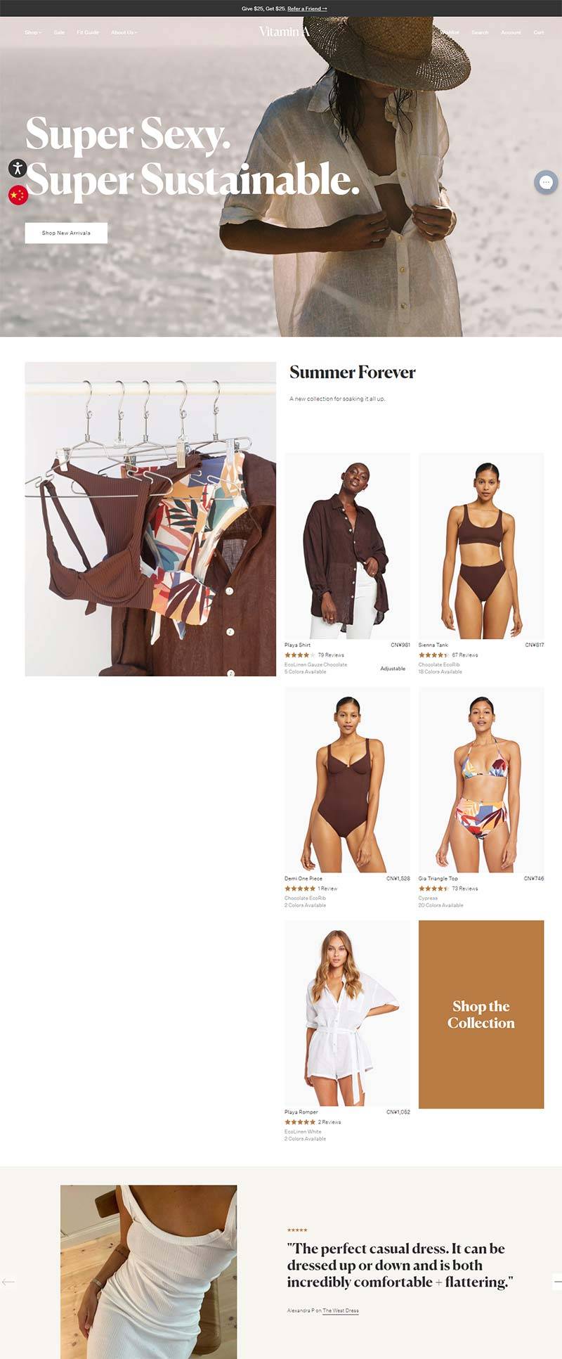 ​Vitamin A Swim 美国女性泳装品牌购物网站