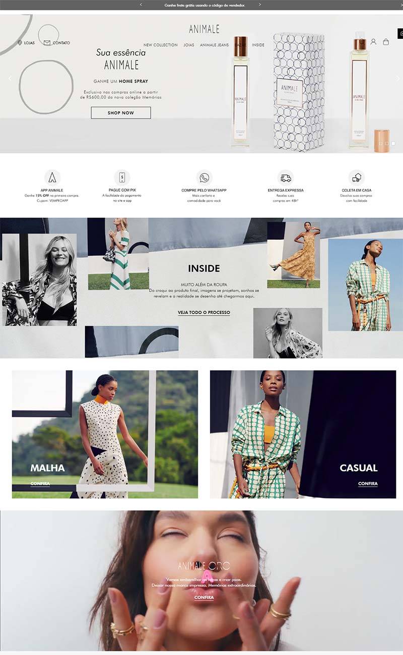 Animale 巴西时装品牌购物网站