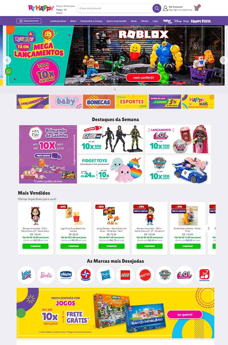 Ri Happy 巴西玩具连锁品牌购物网站