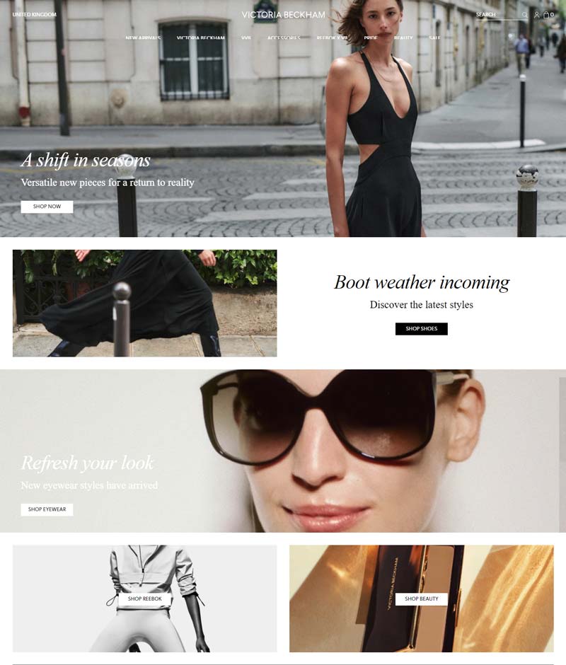 Victoria Beckham 英国设计师服饰品牌购物网站