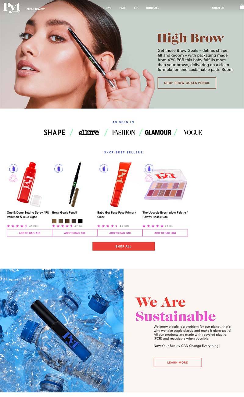 PYT Beauty 美国小众护肤品牌购物网站