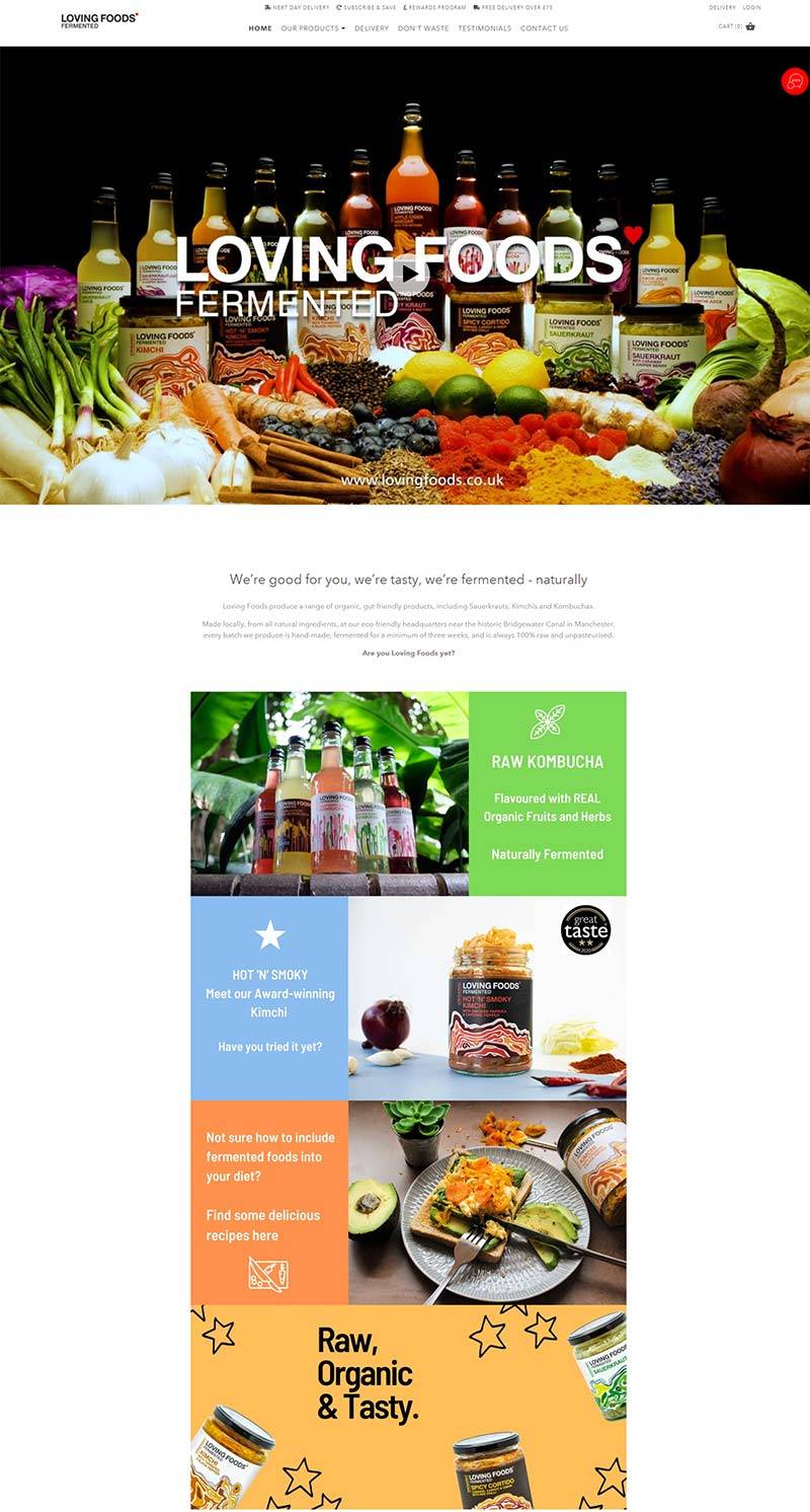 Loving Foods 英国肠道健康食品购物网站