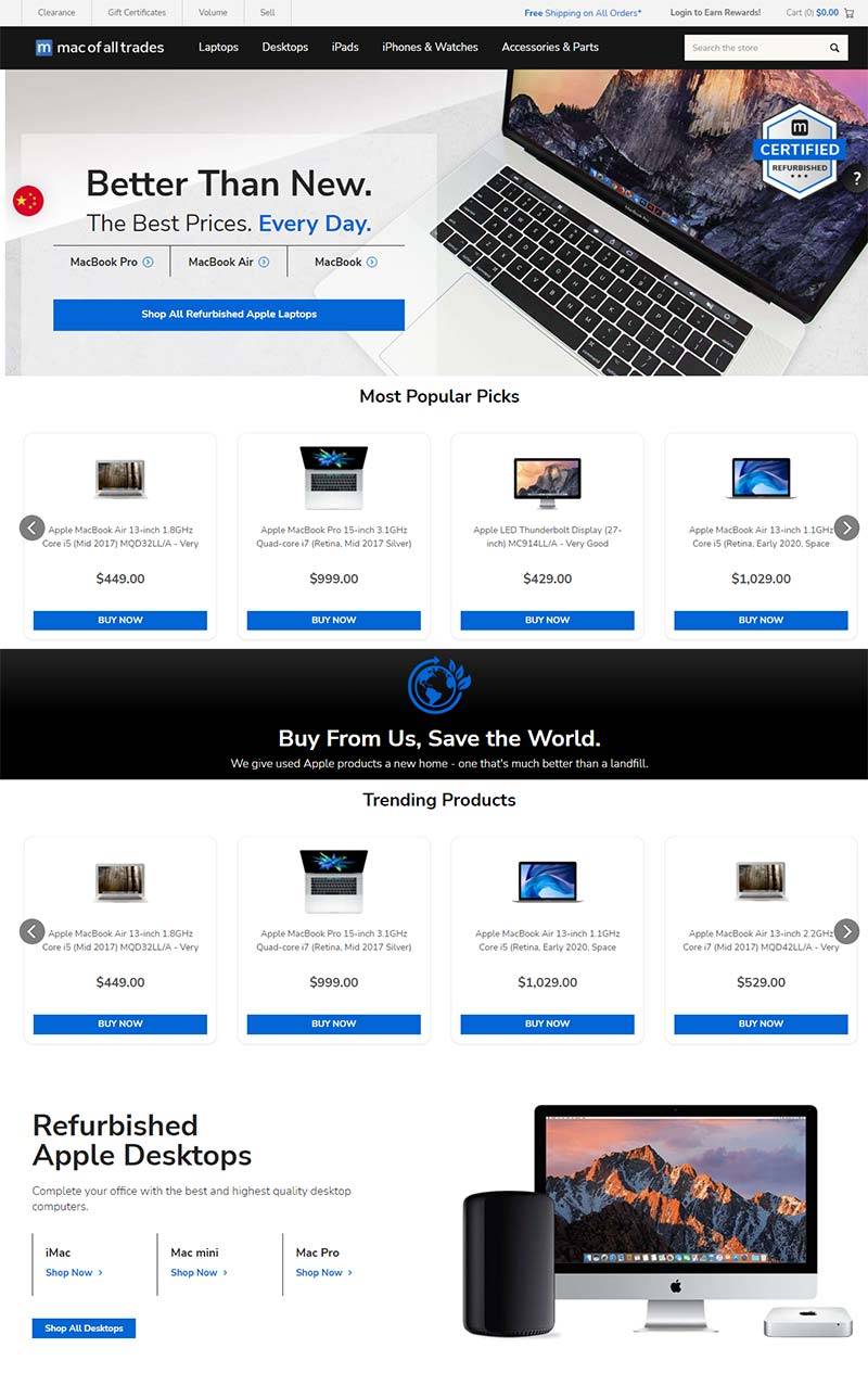 Mac of all Trades 美国二手苹果产品交易网站