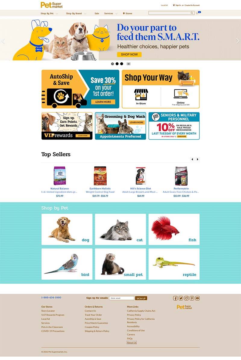 Pet Supermarket 美国宠物用品海淘购物网站