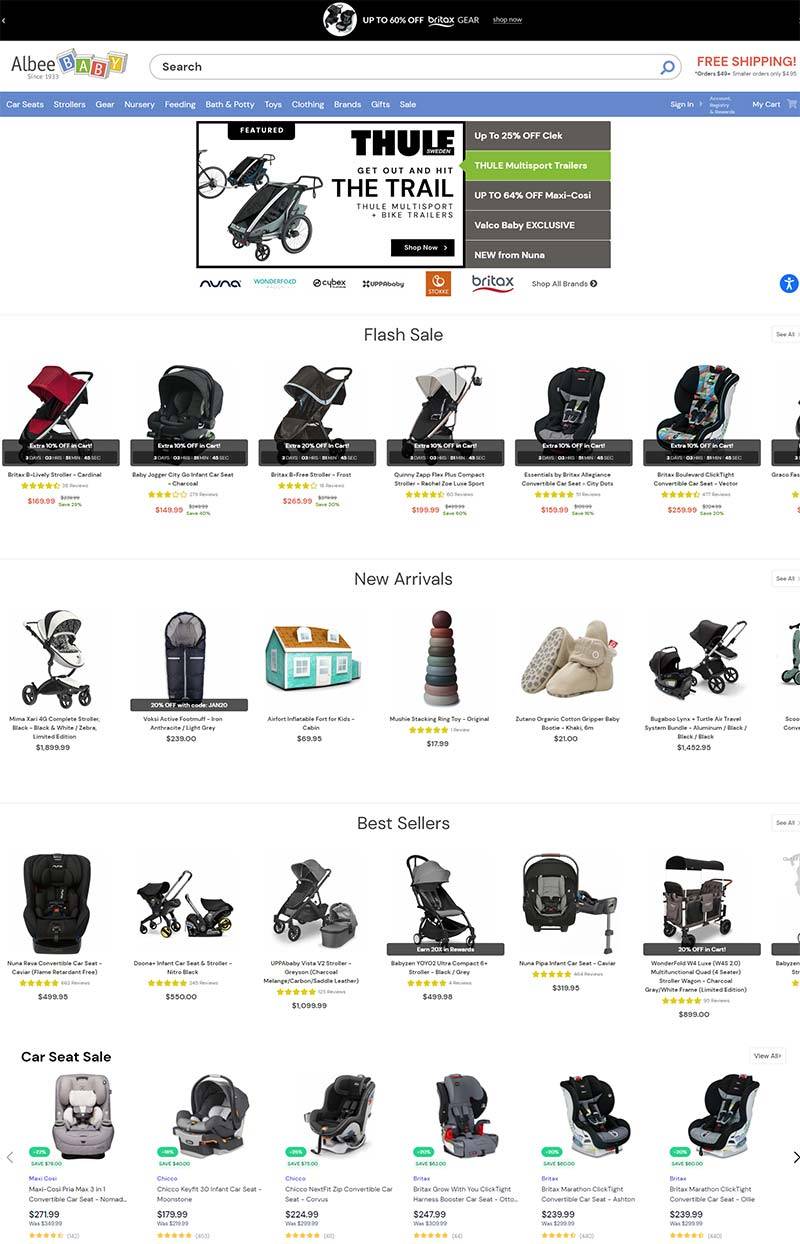 AlbeeBaby 美国儿童安全座椅品牌购物网站