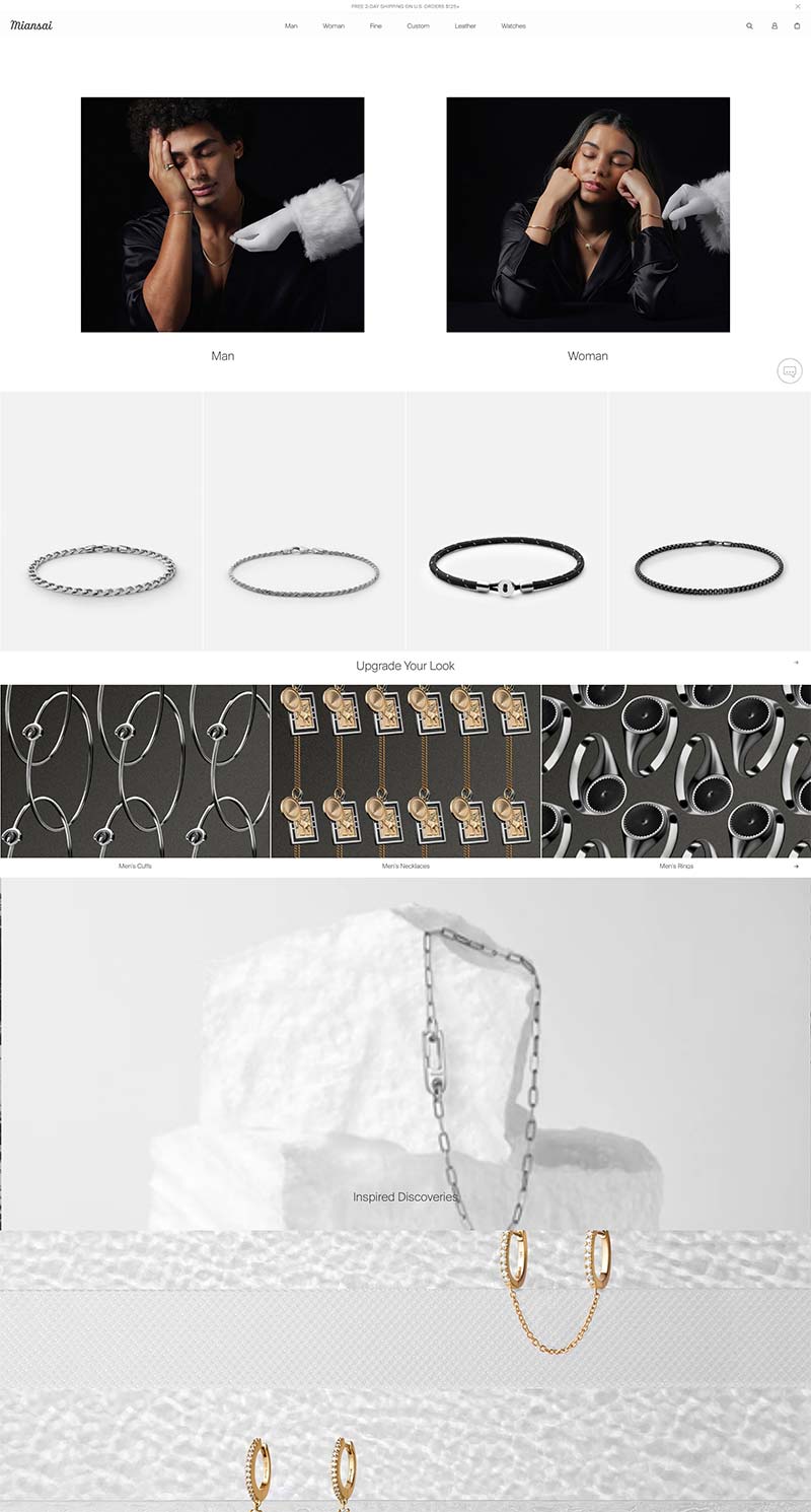 Miansai 美国高端珠宝品牌购物网站