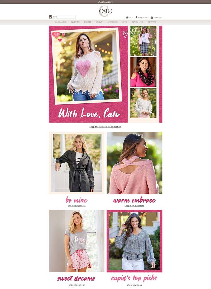 Cato Fashions 美国女性时尚品牌购物网站