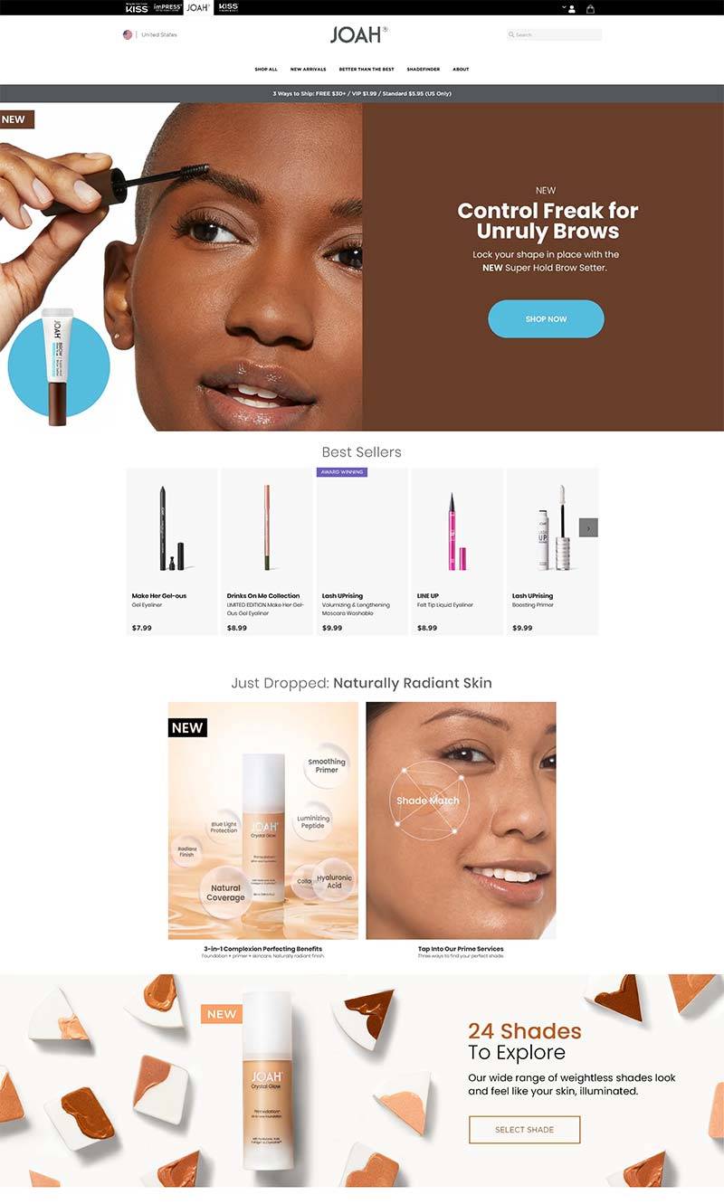 JOAH Beauty 美国皮肤护理产品购物网站