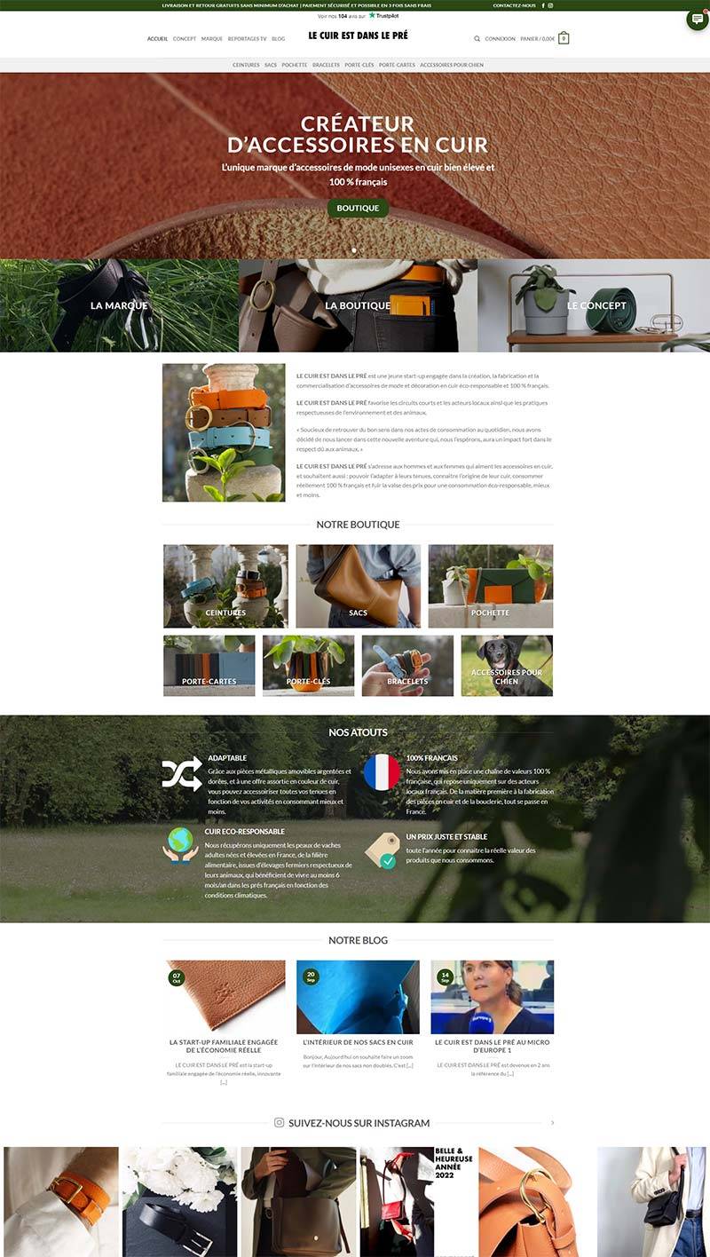 LE CUIR EST DANS LE PRE 法国环保皮具品牌网站