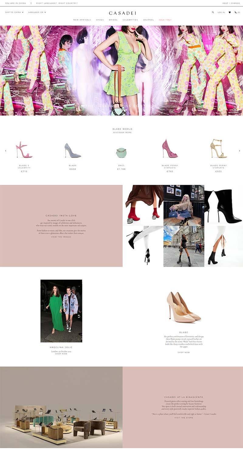 Casadei 意大利时尚女鞋品牌购物网站