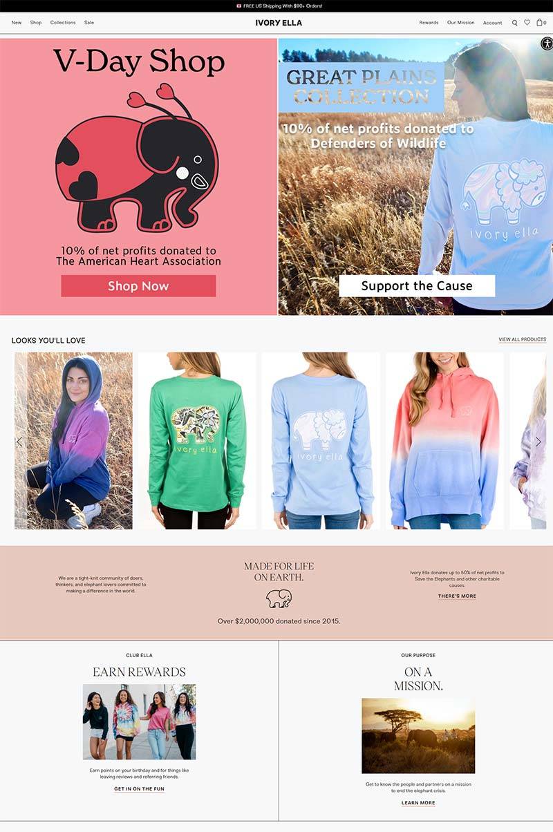 Ivory Ella 美国慈善女装品牌购物网站