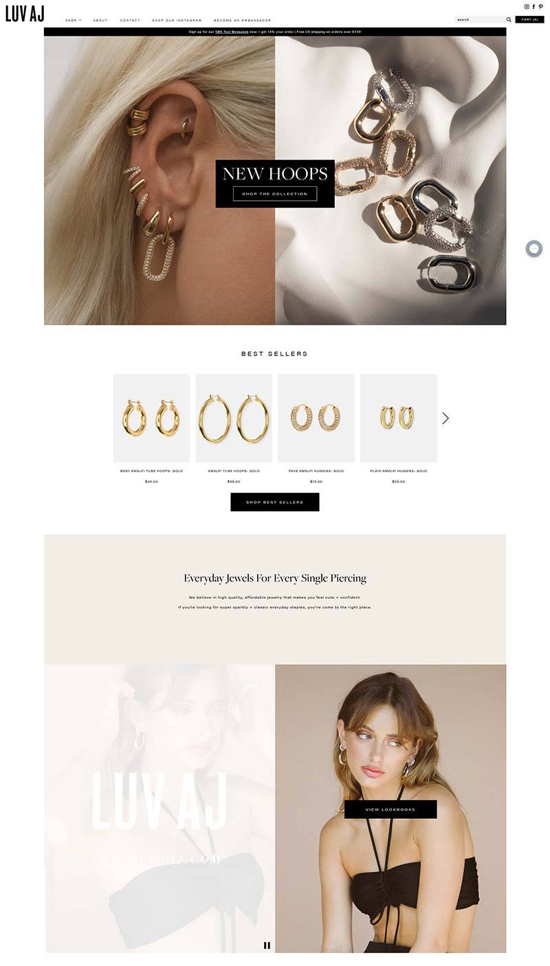 Luv Aj 美国设计师珠宝品牌购物网站