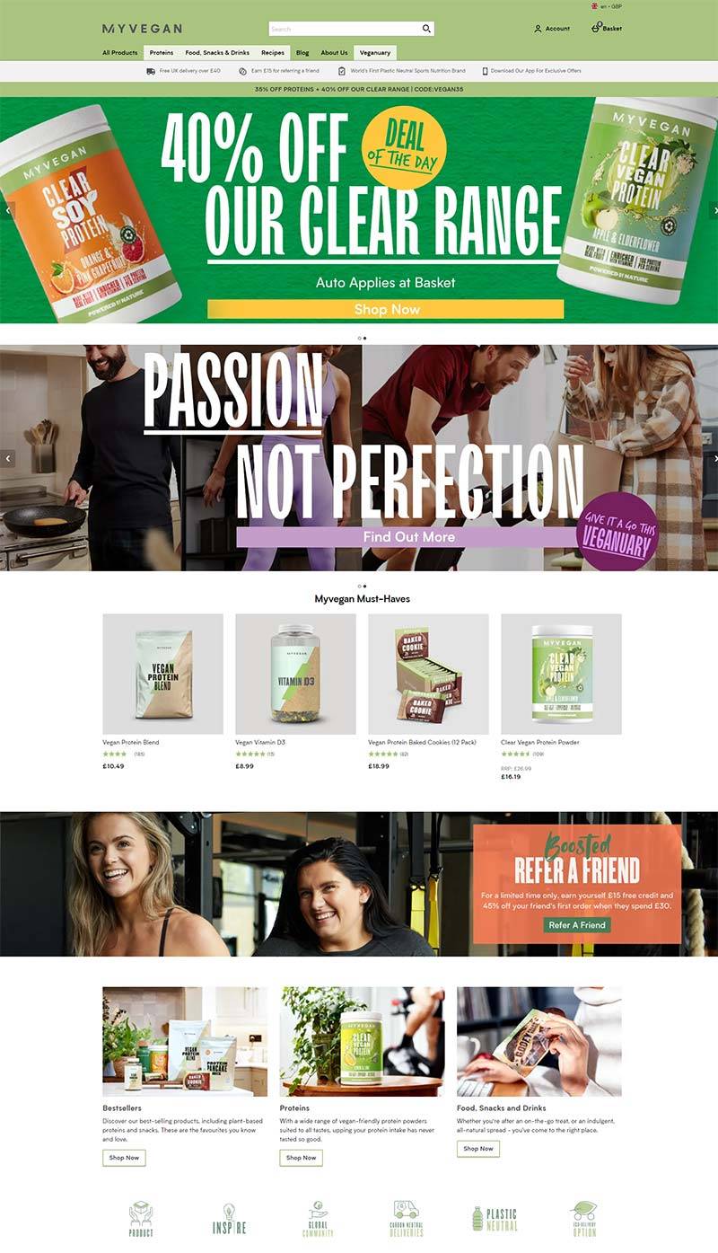 Myvegan 英国天然健康零食品牌购物网站