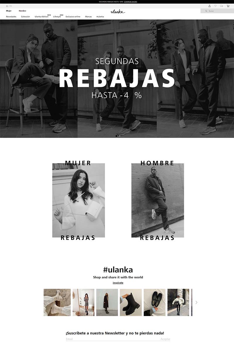 Ulanka 西班牙高端鞋履品牌购物网站