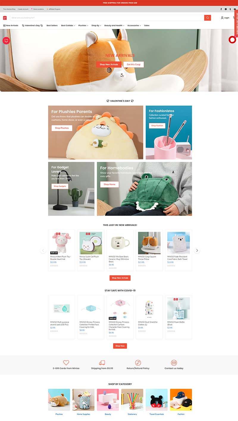 MINISO US 名创优品-日本设计师生活品牌美国官网