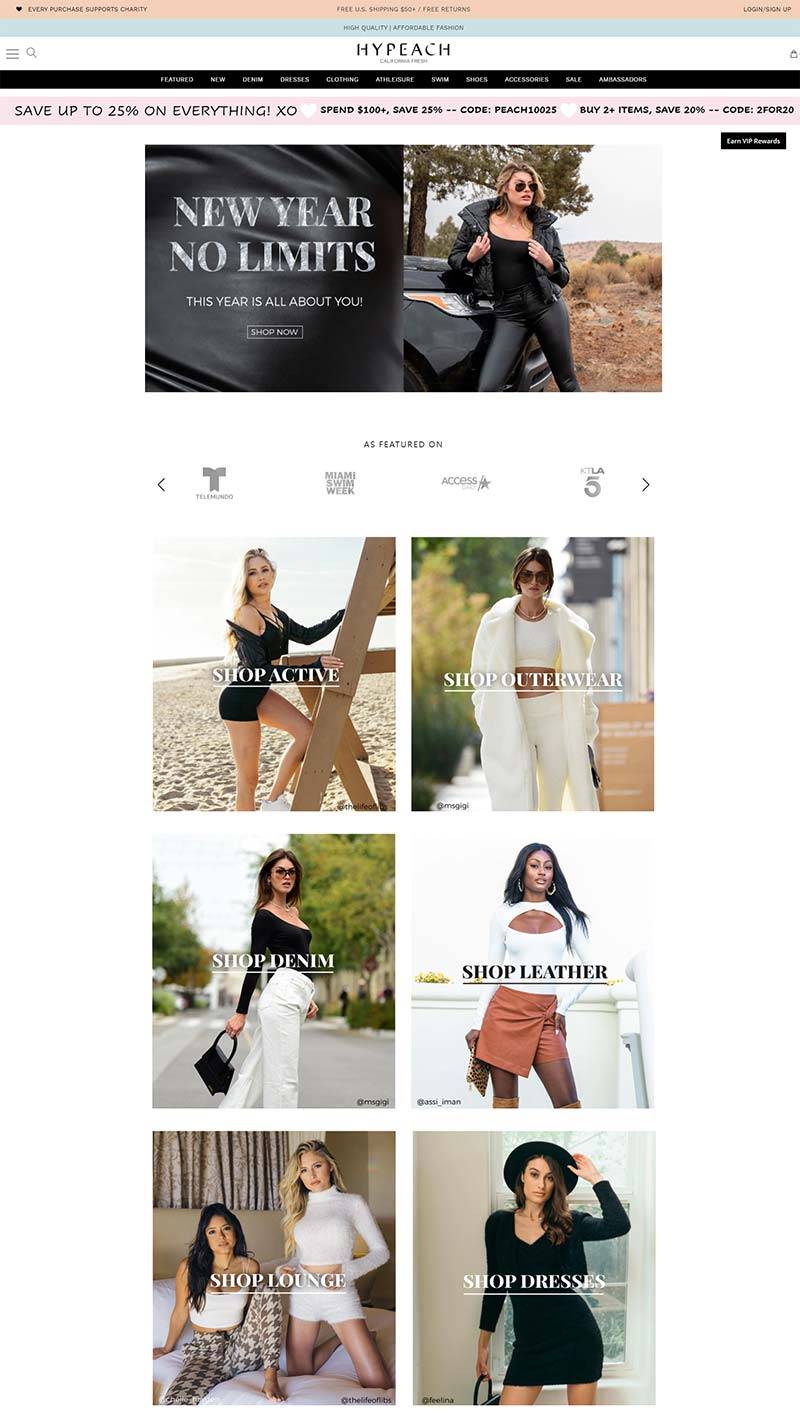 Hypeach 美国时尚女装品牌购物网站