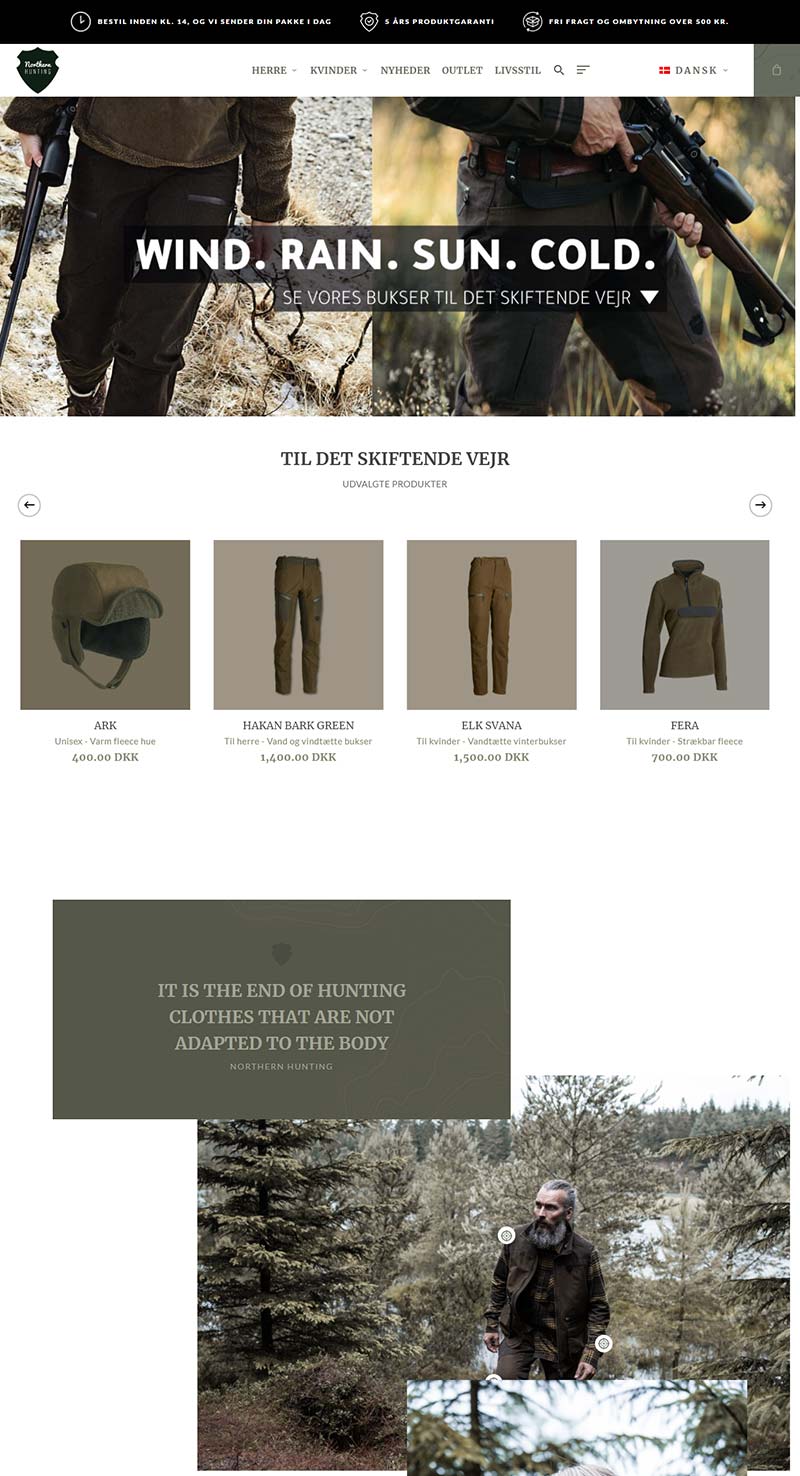 Northern Hunting 美国狩猎服装品牌购物网站