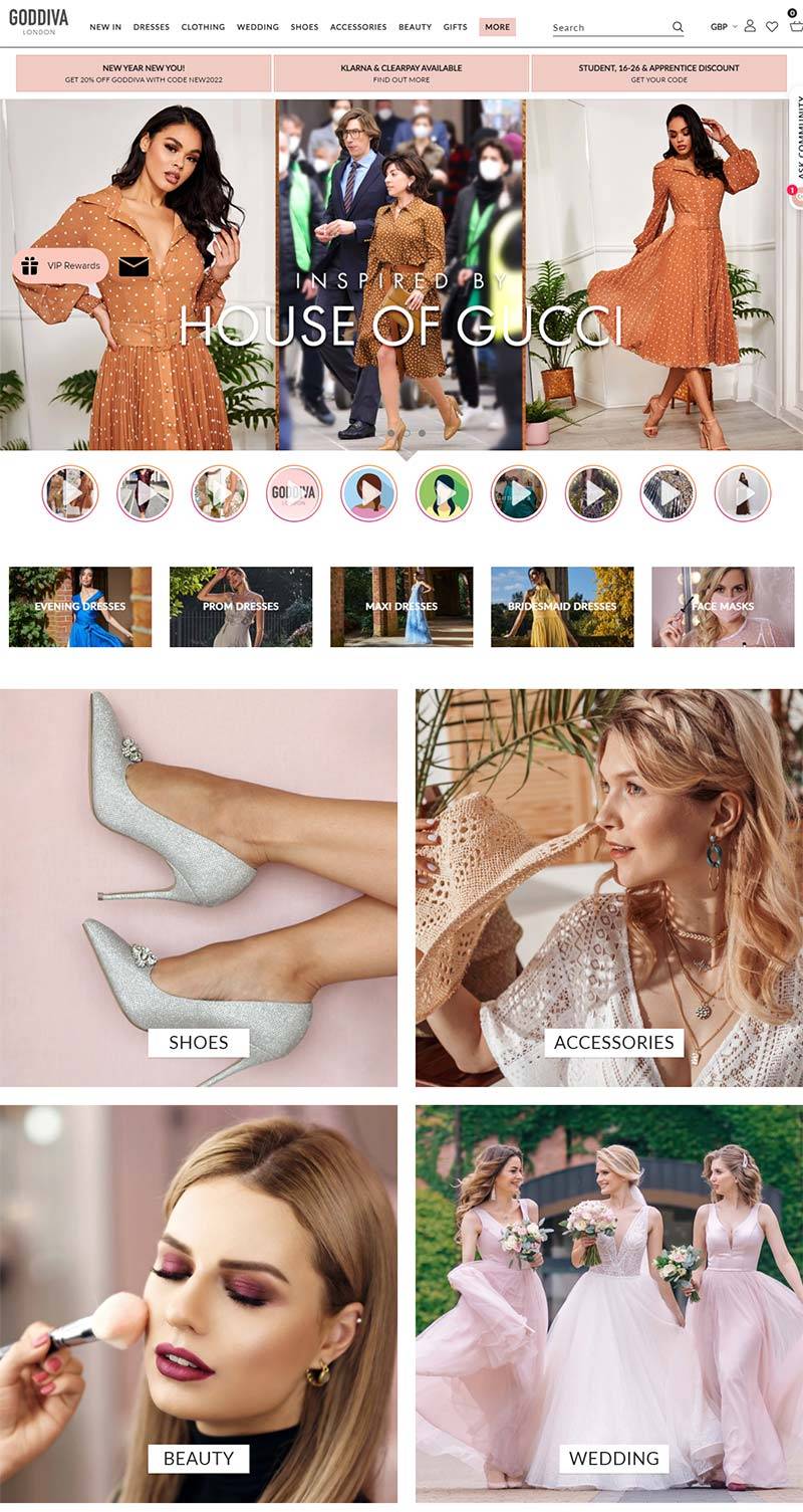 Goddiva 英国在线女装品牌购物网站