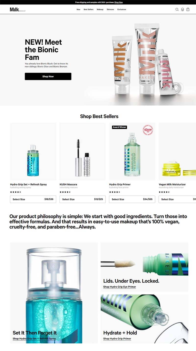 Milk Makeup 美国清洁护肤品牌购物网站