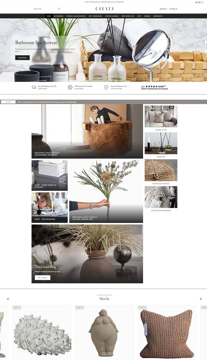 Creatd Interiors 英国室内家居品牌购物网站