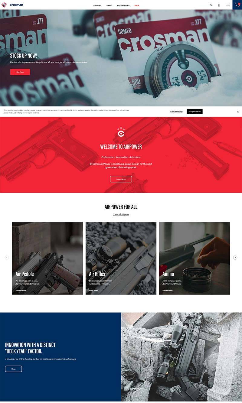 Crosman 美国户外气枪产品购物网站