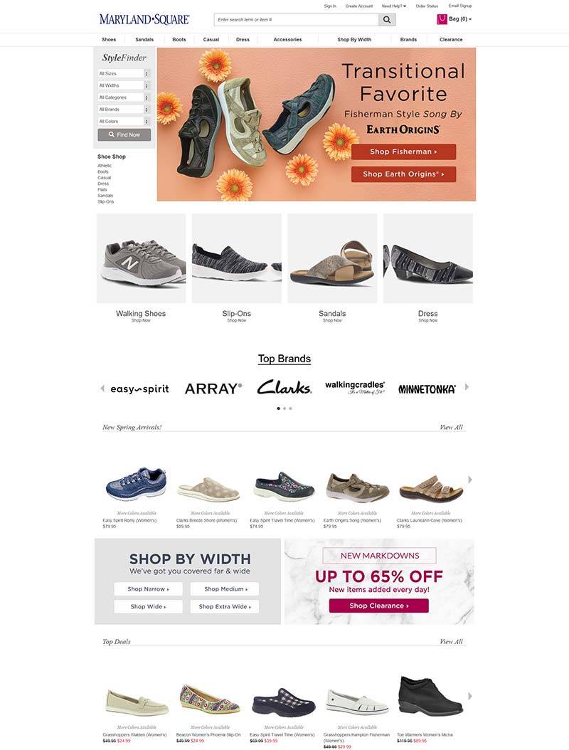 Maryland Square 美国平价鞋履品牌购物网站