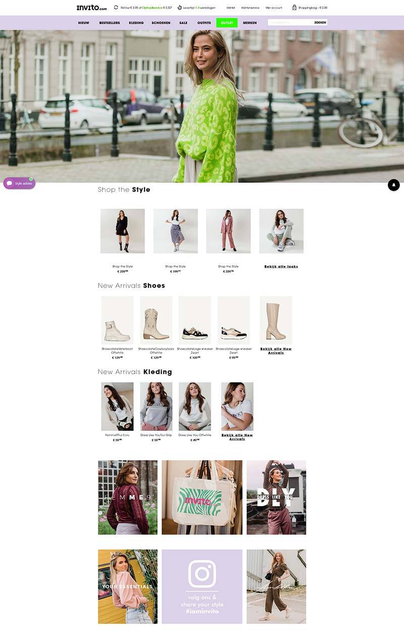 Invito.com 荷兰时尚女装品牌购物网站