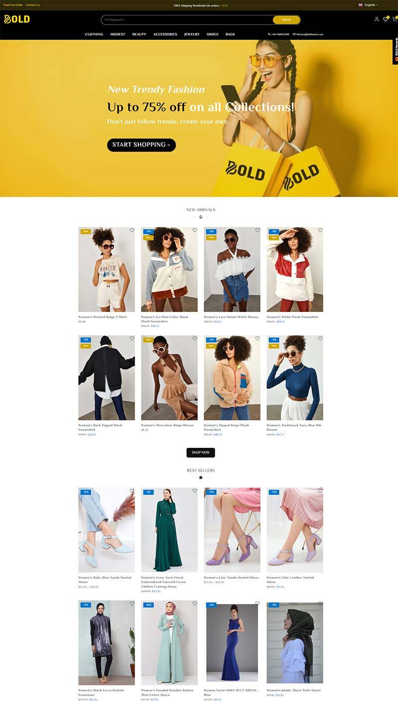 Bold Wears 英国高档女装品牌购物网站