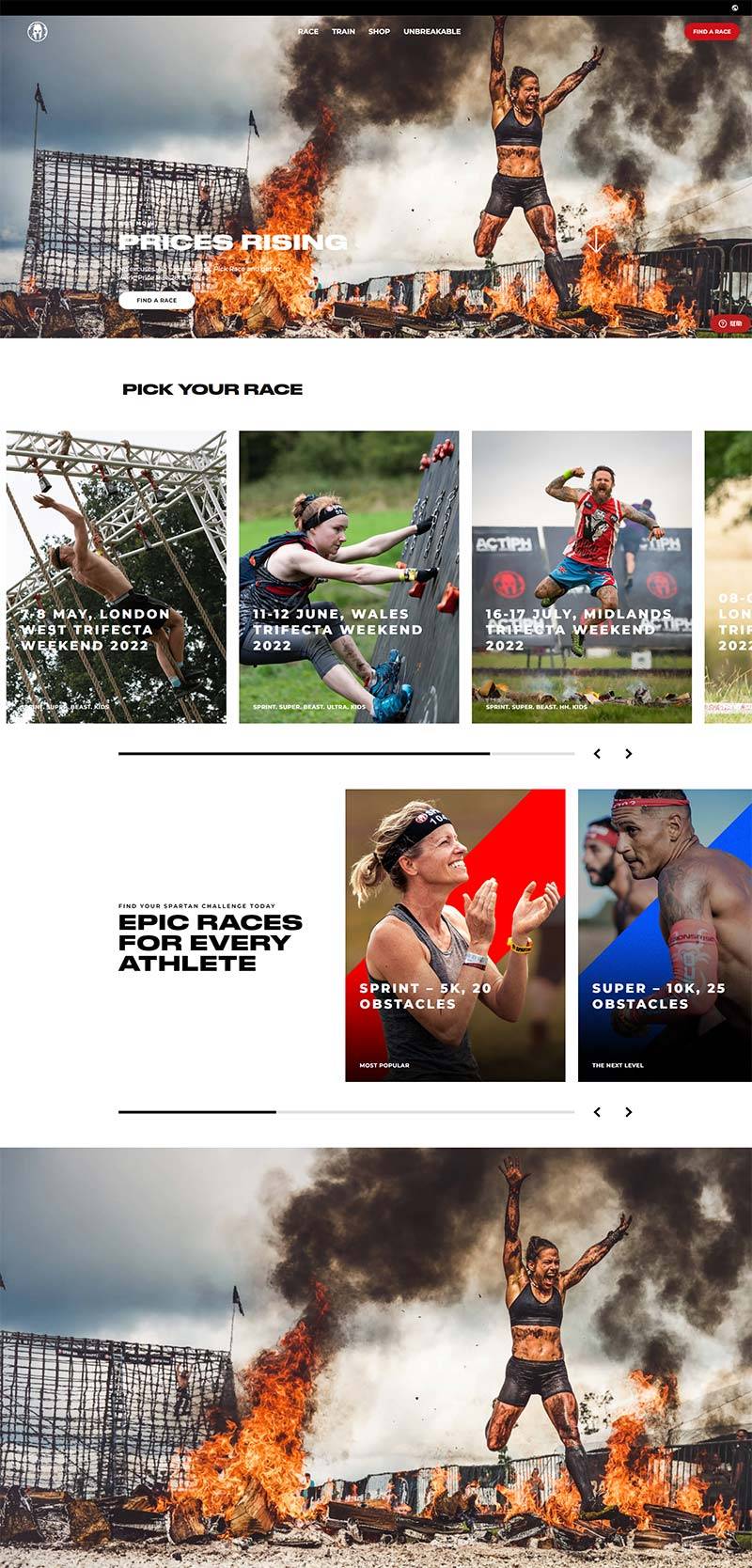 Spartan 英国健身计划及产品购物网站