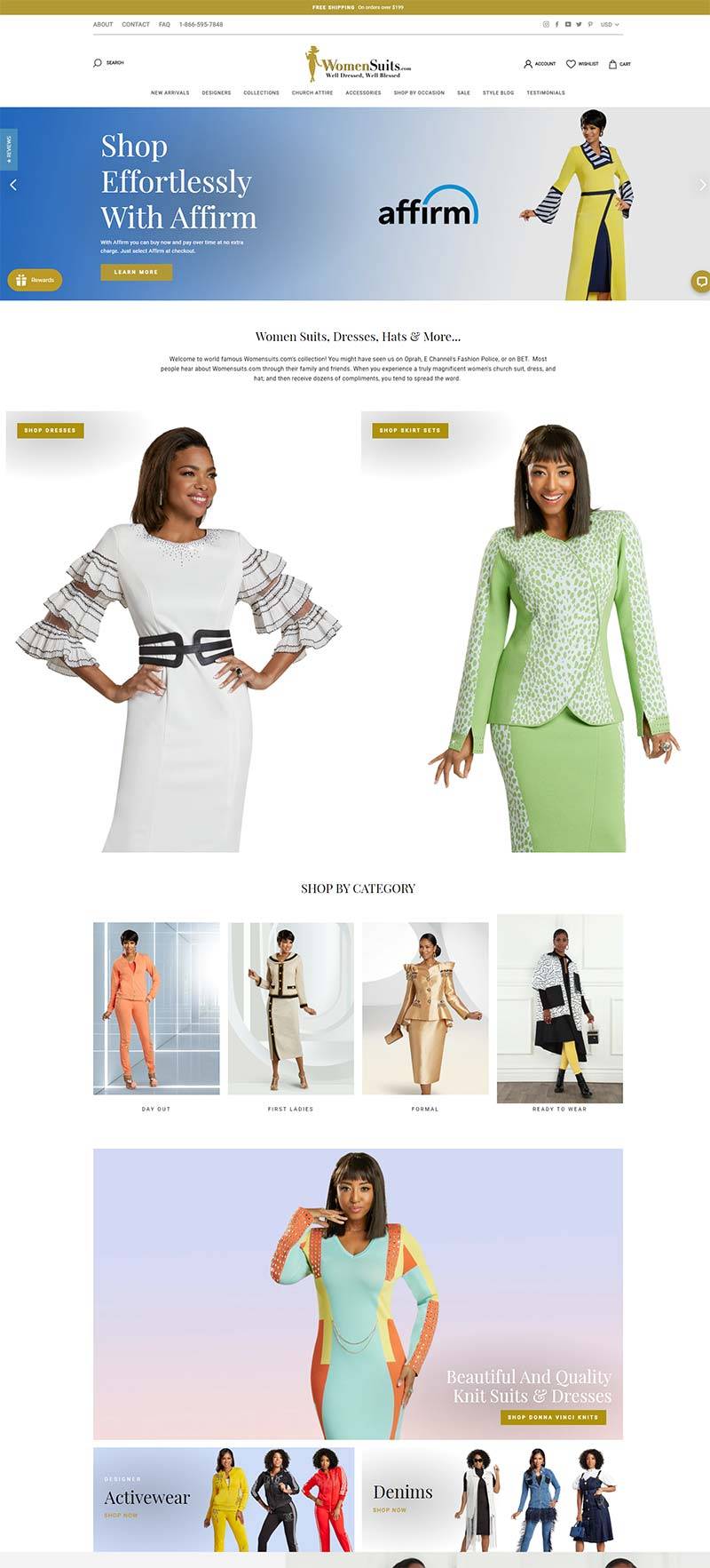 WomenSuits 美国女性西装服饰购物网站