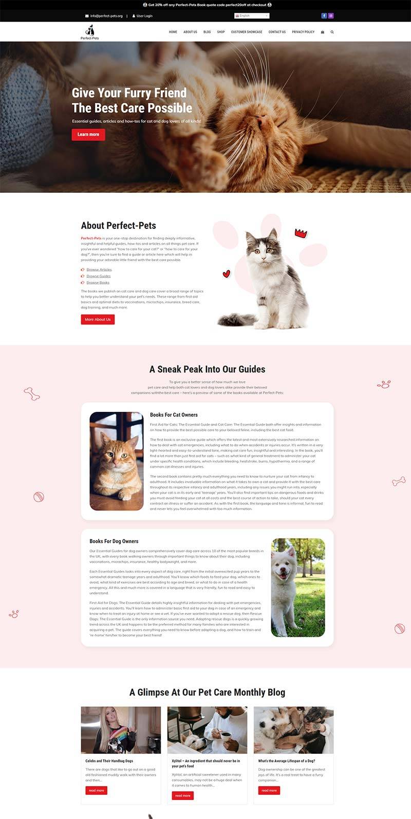Perfect-Pets 英国宠物护理指南订阅网站