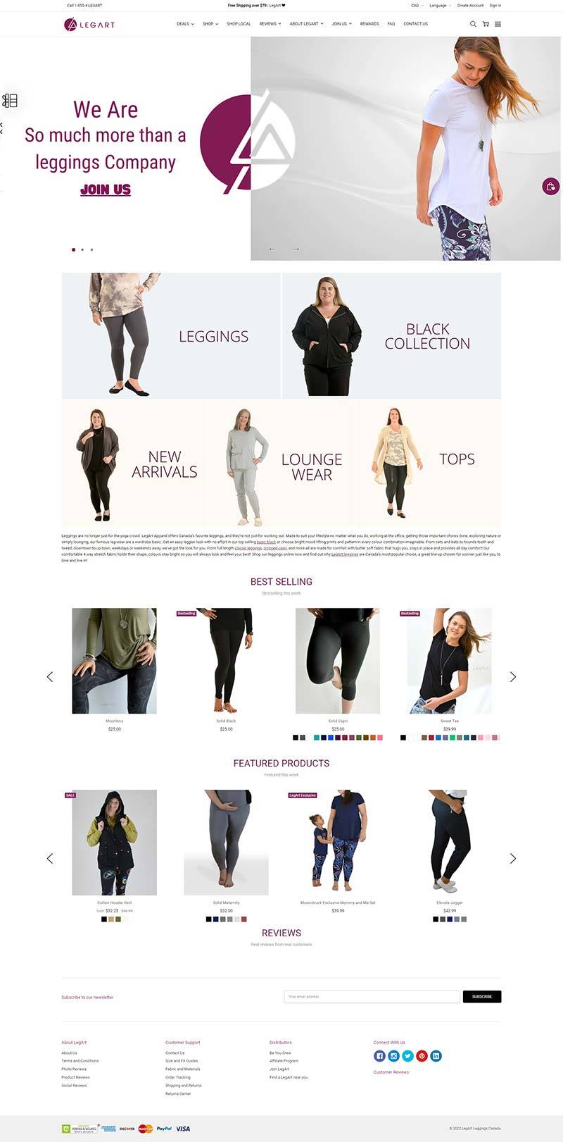 LegArt 加拿大女性紧身裤品牌购物网站