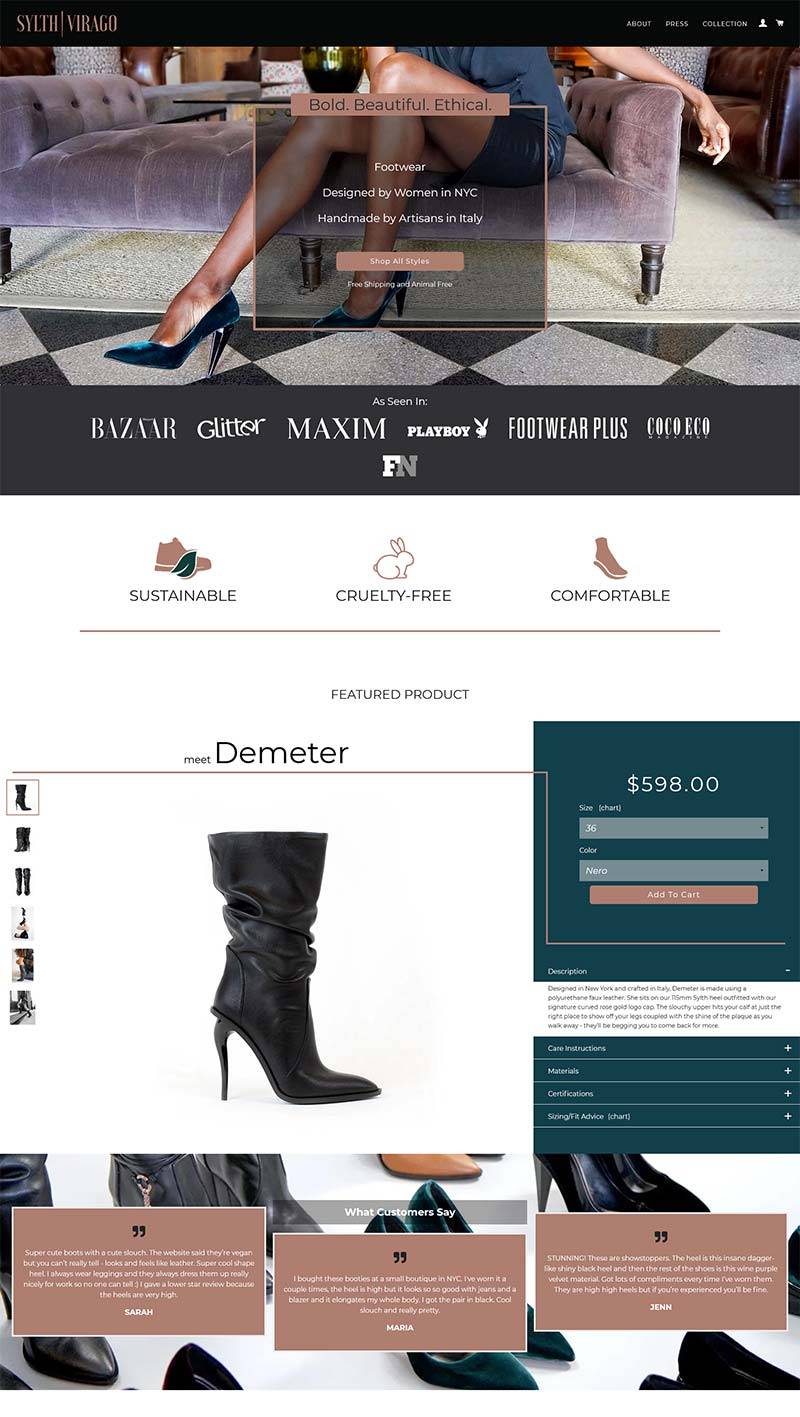 Sylth Virago 美国时尚女靴购物网站