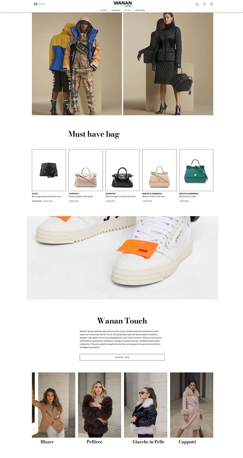 Wanan Luxury 意大利高端奢侈品购物网站