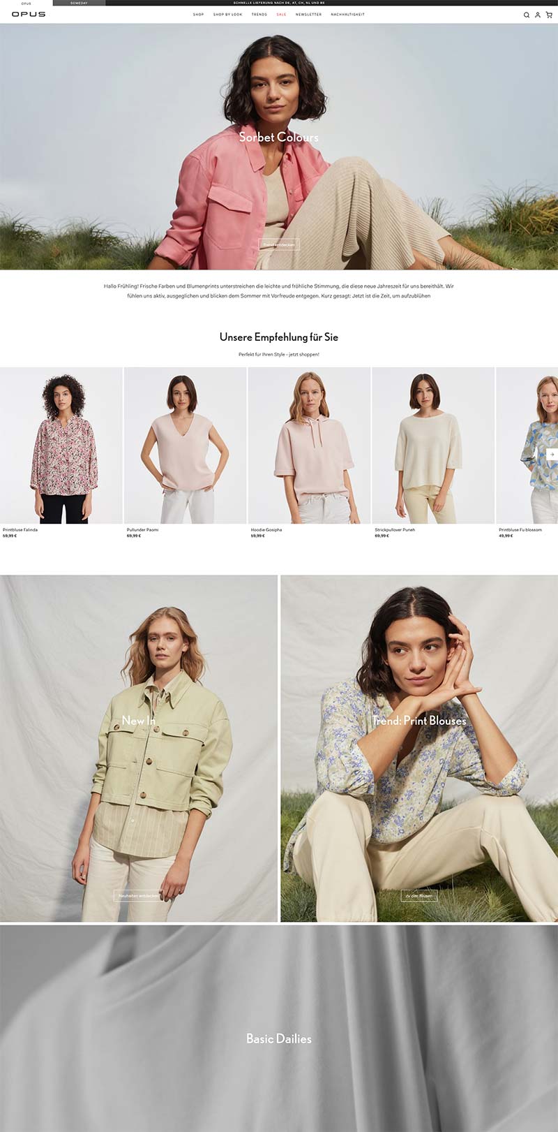 OPUS Fashion 德国时尚女装品牌购物网站