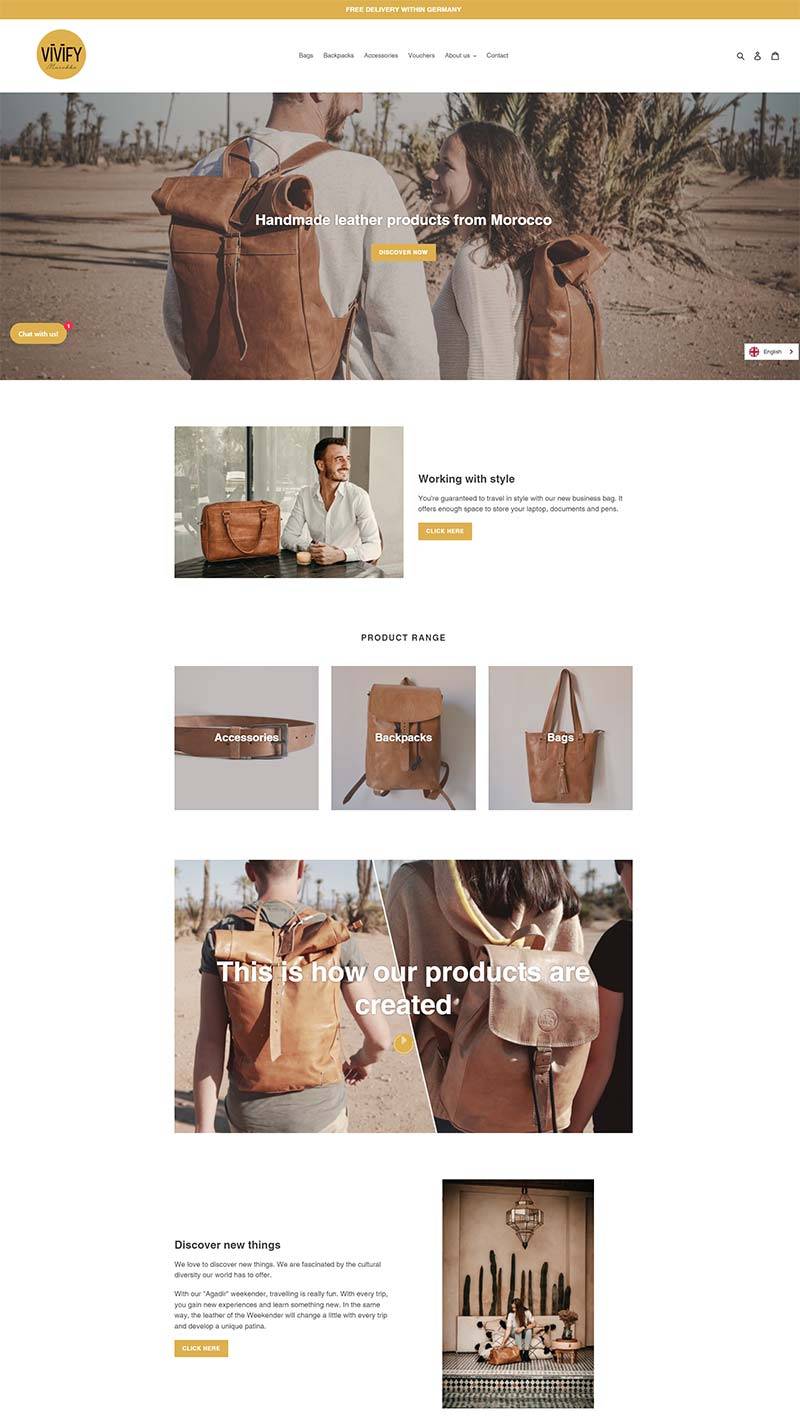 VIVIFY Marokko 德国手工皮具品牌购物网站