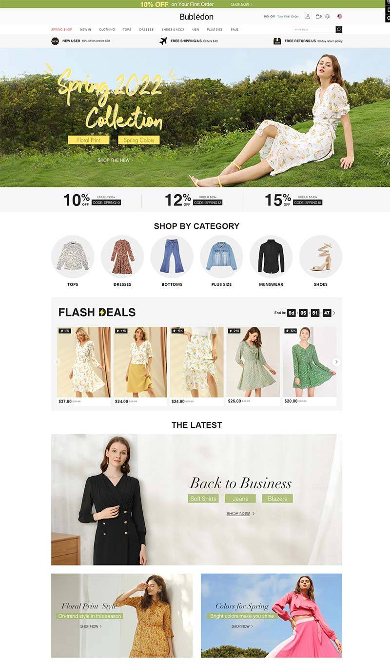 Bublédon 美国女装时尚品牌购物网站