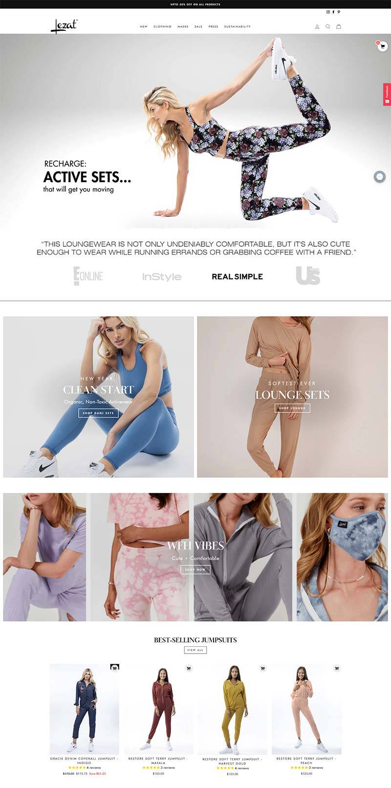 LEZAT 美国时尚休闲女装品牌购物网站
