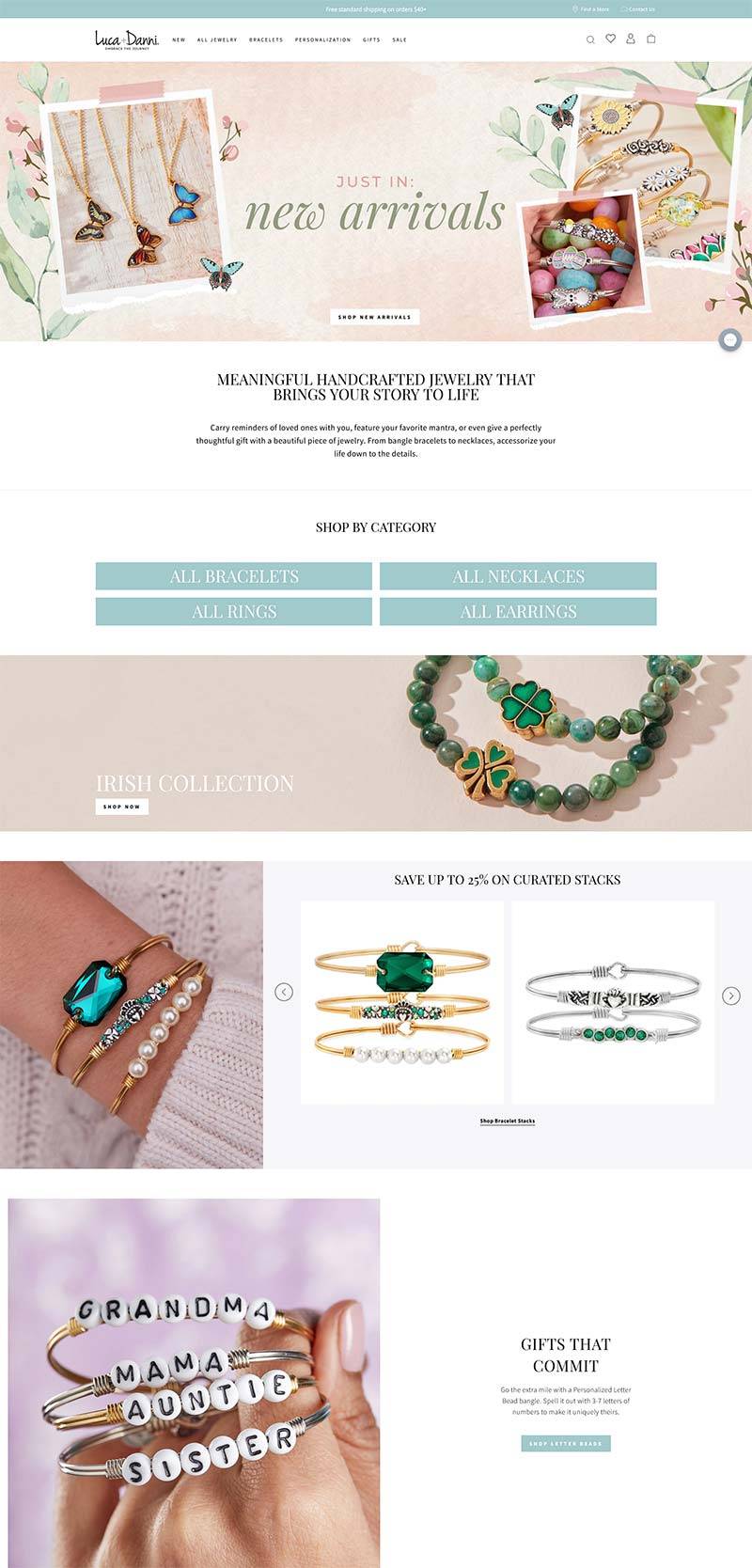 Luca+Danni 美国手工珠宝品牌购物网站
