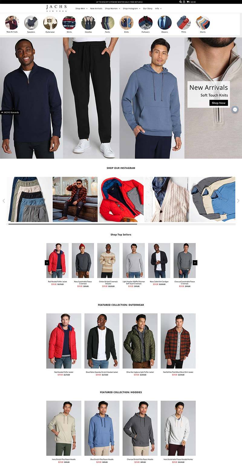 JACHS NY 美国经典男装品牌购物网站