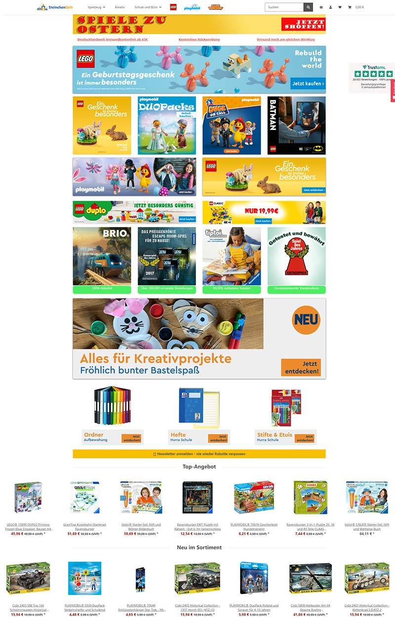 Steinchenwelt 德国品牌玩具购物网站