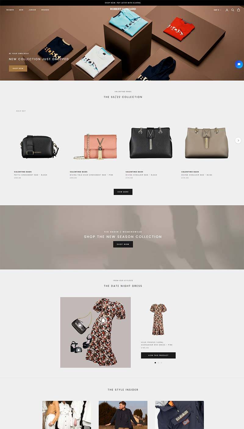 Robert Goddard 英国休闲时装品牌购物网站