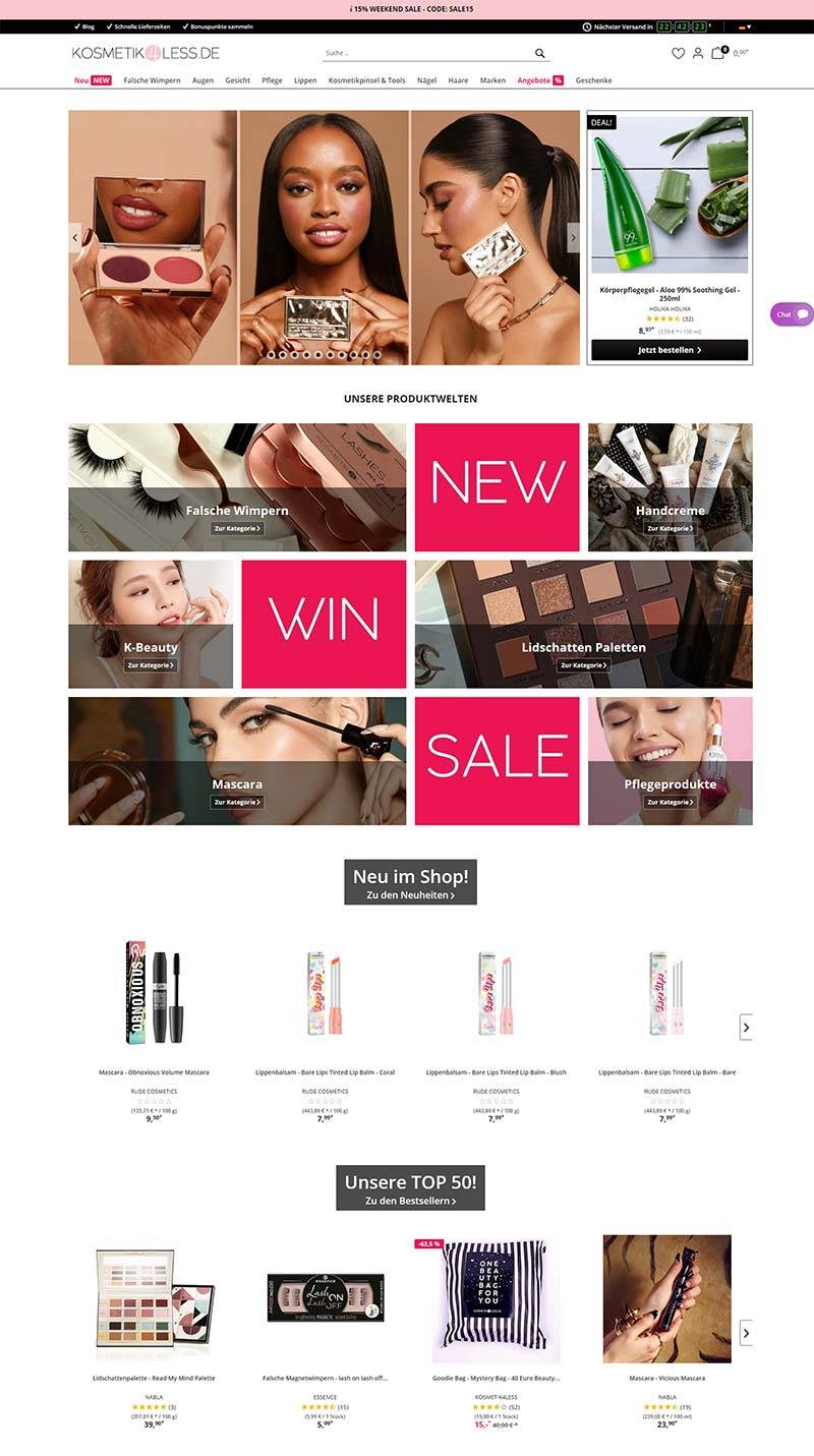 Kosmetik4less 德国平价护肤品购物网站