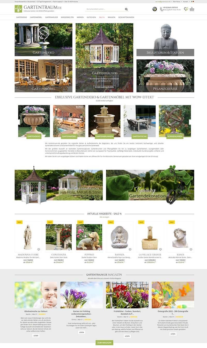 Gartentraum 德国户外花园装饰品购物网站