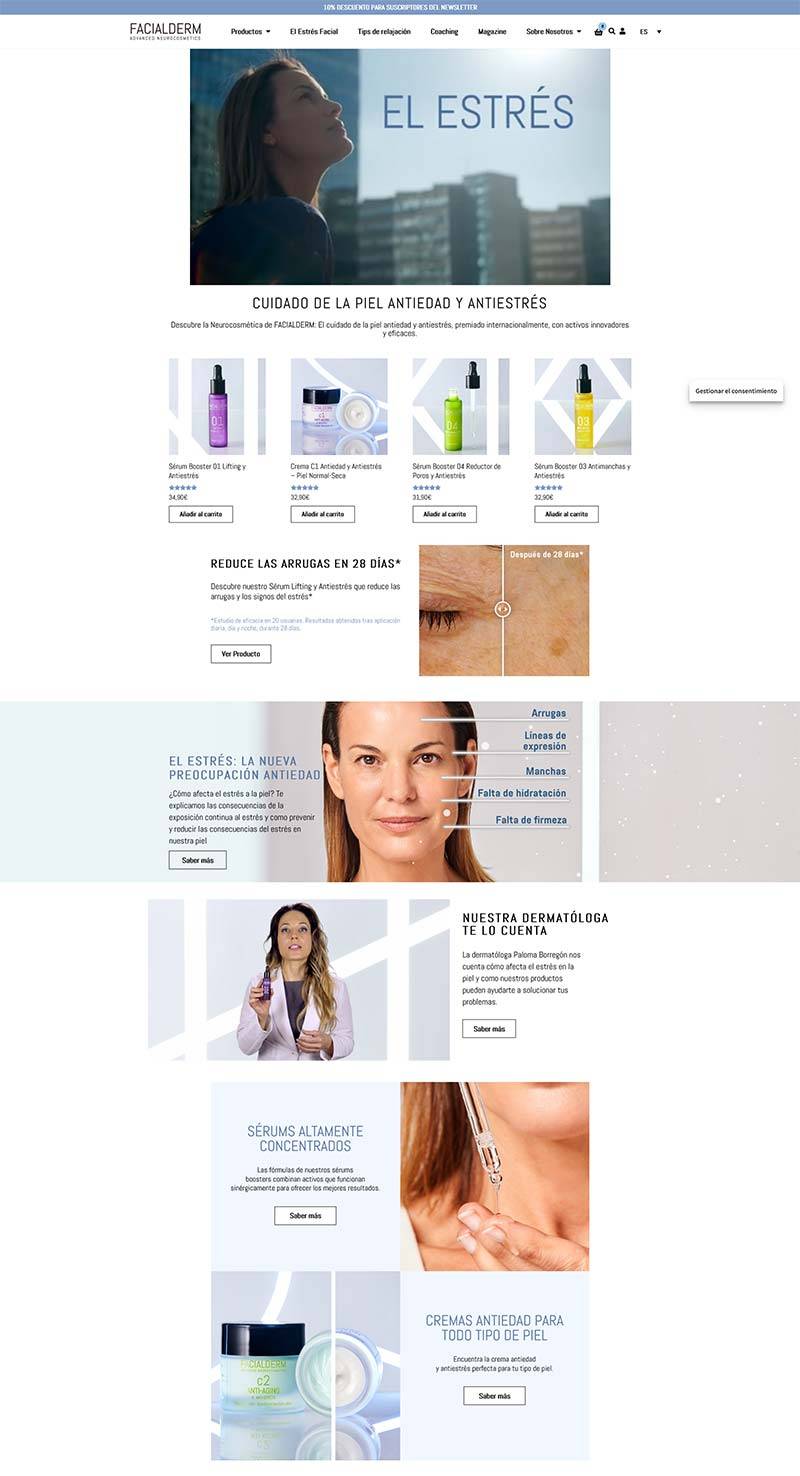Facialderm 西班牙抗衰老护肤品购物网站