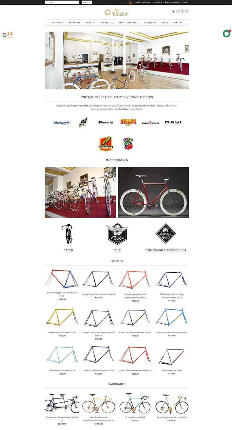 Der-ritzler 德国自行车配件品牌购物网站